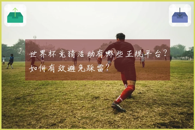 世界杯竞猜活动有哪些正规平台？如何有效避免踩雷？